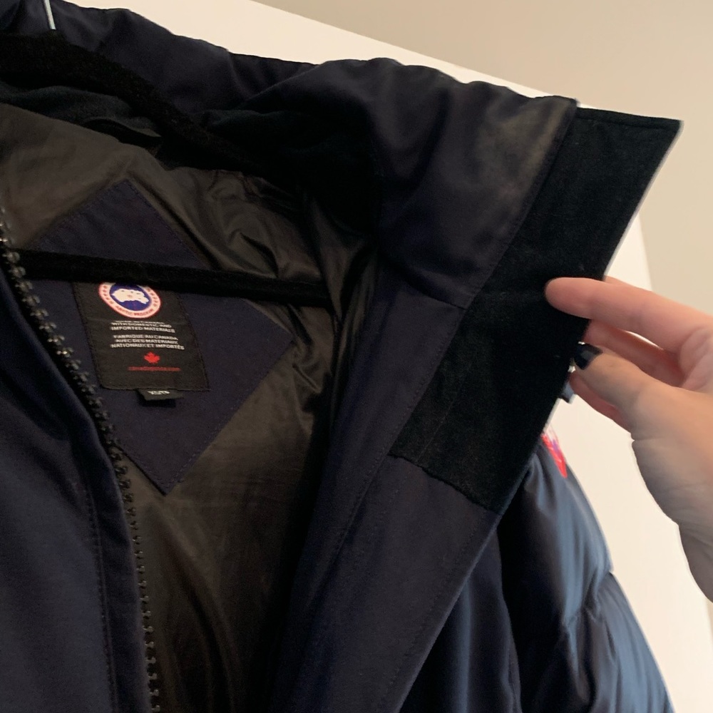 Canada goose Rowan belted parka size xs navy - Picture 7 of 13